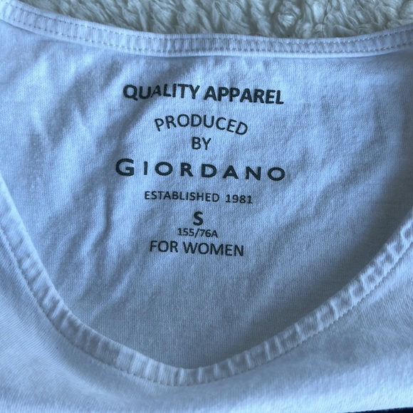 Giordano Womens Long Sleeve White Small - Picture 3 of 3